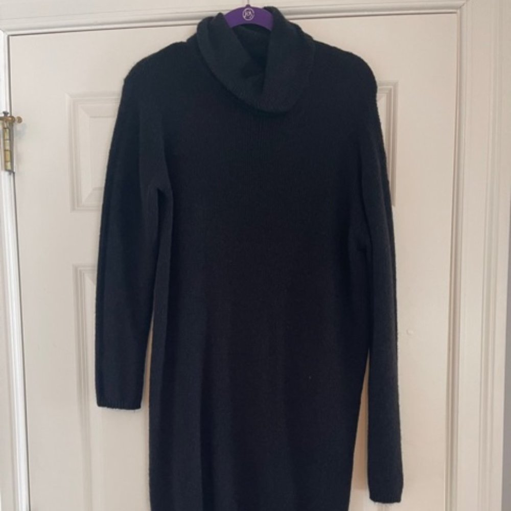 Black Express Turtleneck Sweater Dress